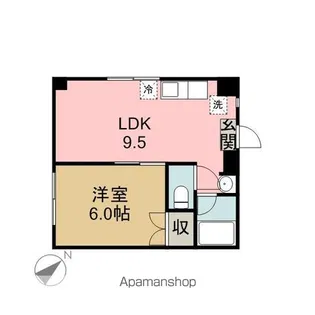 ハイツミヤモト【102号室】の間取り