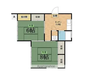 第二平荘【101号室】の間取り