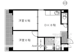 サングリエ広小路【303号室】の間取り