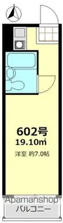 タウンハイツ銀座【602号室】の間取り