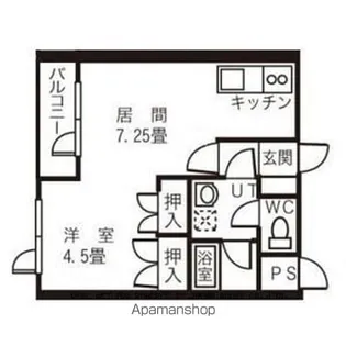 メゾンステラ【105号室】の間取り