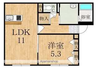 アガーペかなはし【2階】の間取り