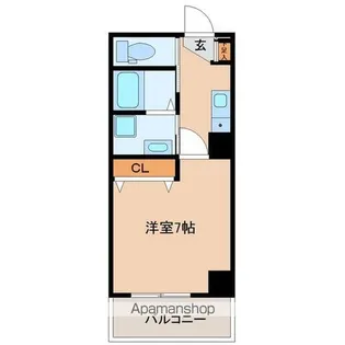 1Kの間取り画像