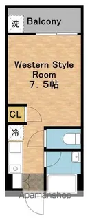 ハイネス四ツ谷【5階】の間取り