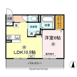 パームツリーA【2階】の間取り
