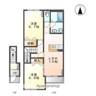 グレーシアS.S【2階】の間取り