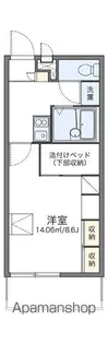 レオパレスらいちょう【3階】の間取り