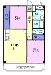 ニューマリッチイシカワ弐号館【2階】の間取り