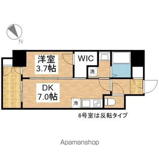 エステムコート名古屋新栄Ⅴラポール【7階】の間取り