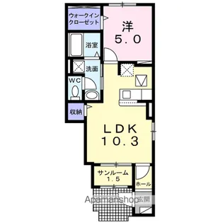 トランスミットⅡ【1階】の間取り