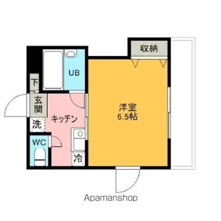 マンション クラシーバ【や-3号室】の間取り