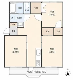 メゾンKM【2階】の間取り