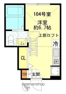 東京都足立区綾瀬1丁目【アパート】の間取り