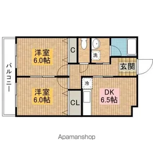 アミザージ波多江【1階】の間取り