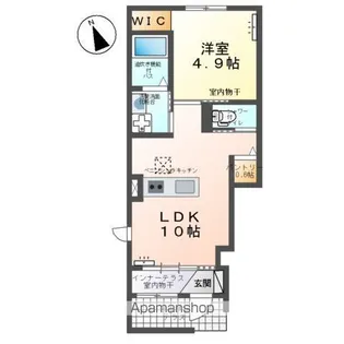 フルールマルシェⅡ【101号室】の間取り