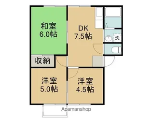 玉江ハイツ【101号室】の間取り