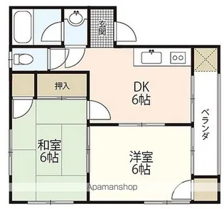 ヴィラブランシュ古江【4階】の間取り