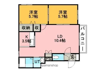 プティ エスポワール【3階】の間取り