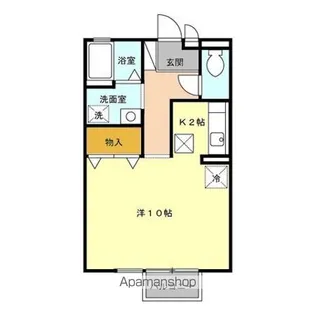 クレセントコート【1階】の間取り