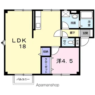 バイオレットヒルズ・2【1階】の間取り