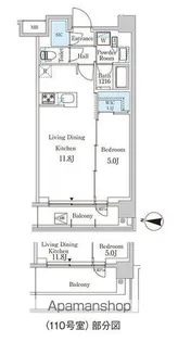 ジオエント中野弥生町【1階】の間取り