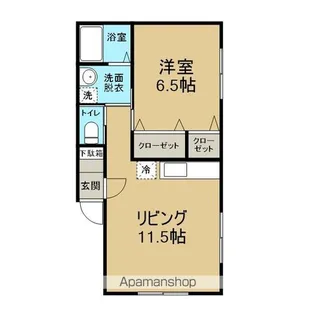 コーポコロンビア【202号室】の間取り