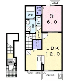 ベル・ブリーズSⅥ【2階】の間取り
