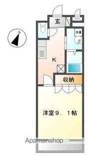 フルール【205号室】の間取り