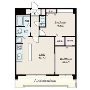 ピオーネ覚王山【3階】の間取り