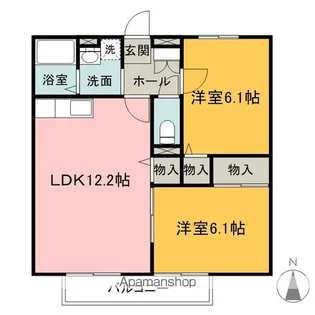 サニーガーデン【1階】の間取り