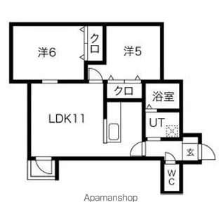 QUALITE(カリテ)【3階】の間取り
