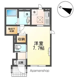 アインタウゼント3【1階】の間取り