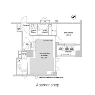 コンフォリア日本橋人形町イースト【3階】の間取り