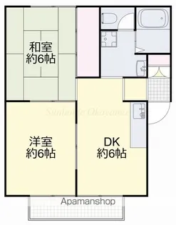 パークサイドよこおB棟【2階】の間取り