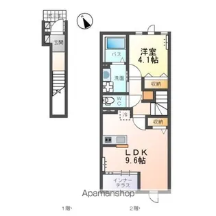 イストワールB【2階】の間取り