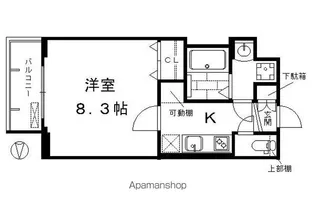プレサンス京都洛南【505号室】の間取り