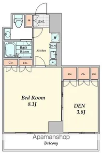 パークキューブ四谷三丁目【1階】の間取り