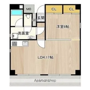 アプリコ【6階】の間取り