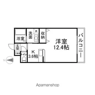 テュールコワーズ【205号室】の間取り
