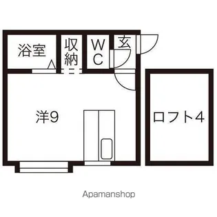 ウエストヴェリー【204号室】の間取り