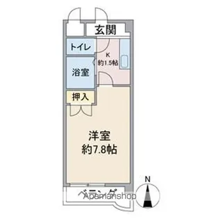ファミール森橋【3階】の間取り
