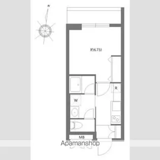 ソラミテラス松原【1階】の間取り