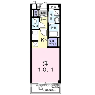 シェル ブルー【1階】の間取り