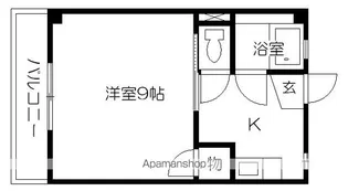 ライフステージ水前寺【102号室】の間取り