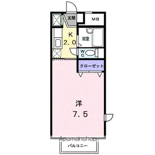 パークサイド素川【2階】の間取り