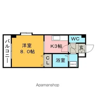 アザレアハイツ葉山【201号室】の間取り