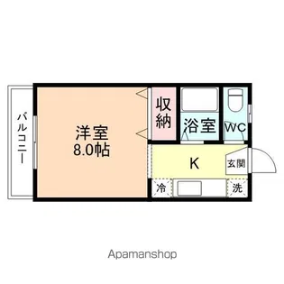 梓ハイツ牛島【203号室】の間取り