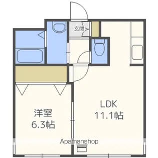 ルナフリオ【302号室】の間取り