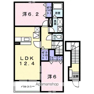 アルカンシェルA【2階】の間取り