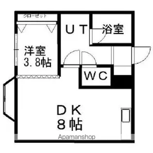 ジークフリート平岸【206号室】の間取り